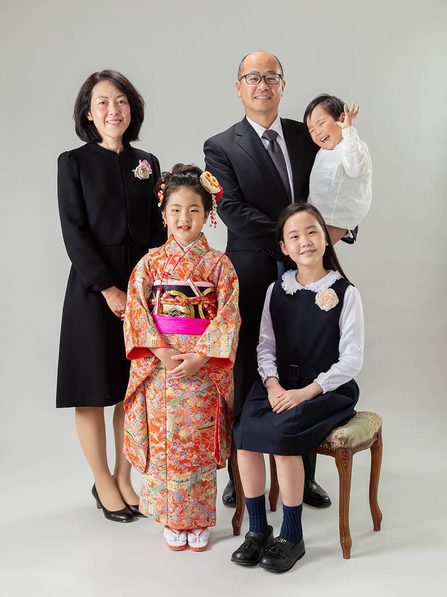 スタジオ家族写真京都市北区