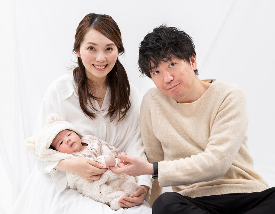 スタジオ家族写真京都市北区北野西白梅町