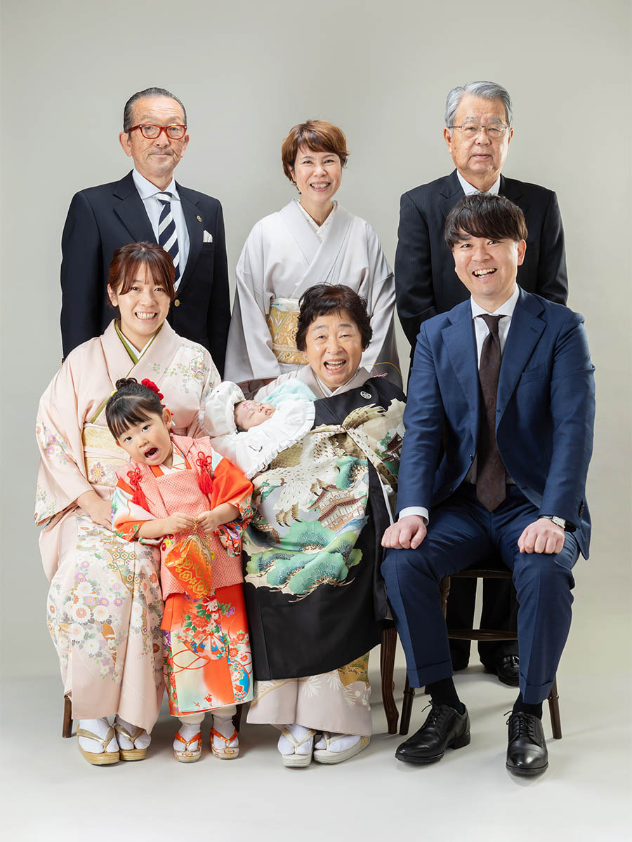 お宮参りスタジオ写真京都市北区