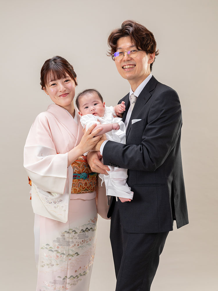 お宮参りスタジオ写真京都市北区北野西白梅町